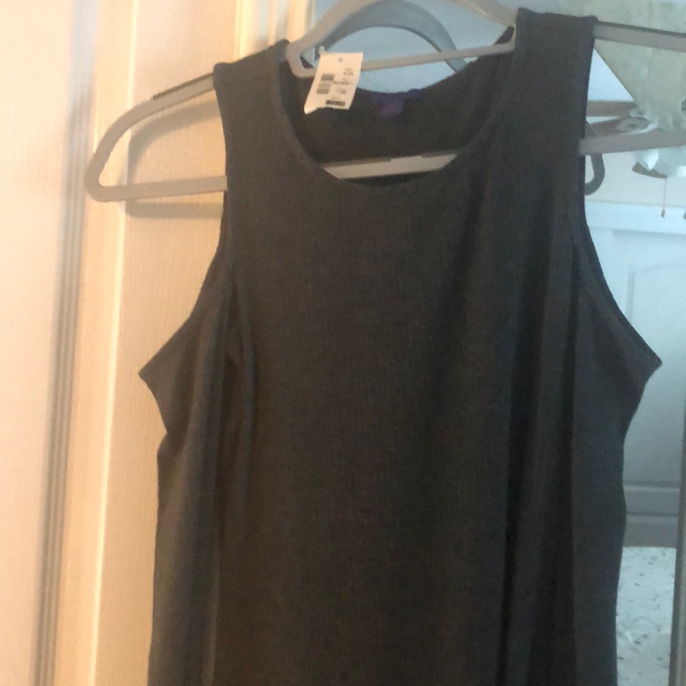 NWT gray cold shoulder sweater dress
